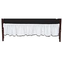 Bedding Unique Nuetral Crib Skirt/Dust Ruffle, Black