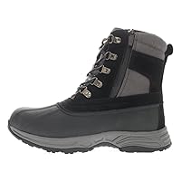 Propet Mens Cortland Round Toe Hiking Hiking Casual Boots - Black, Grey