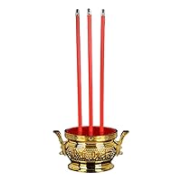 LED Lamp Buddhist Electric Light Avalokitesvara Riches Candlestick Lamps for Living Room