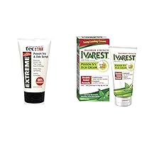 4oz Poison Ivy Scrub & Ivarest 2oz Anti-Itch Cream Bundle for Poisonous Plant Relief