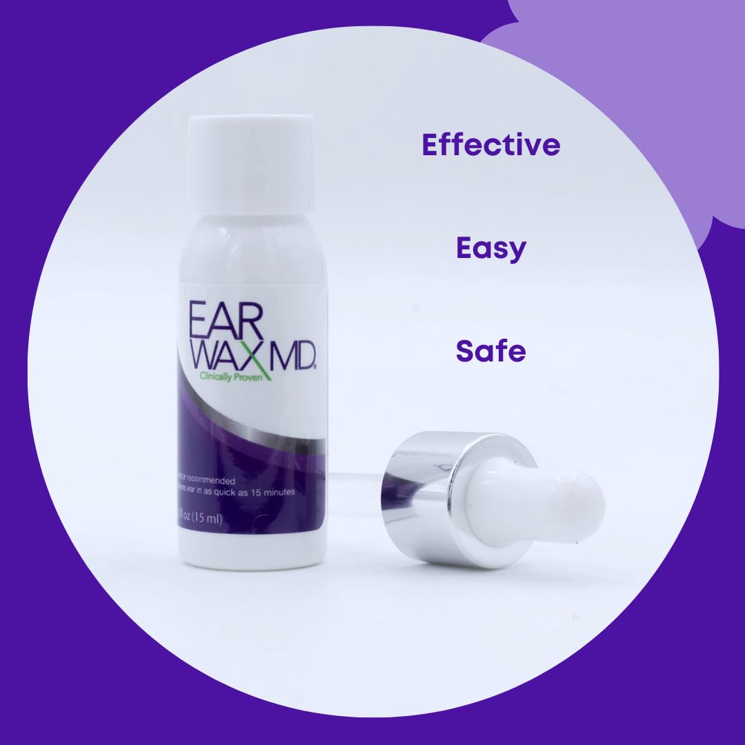 EARWAX MD DROPS, Ear Wax Removal Drops for Ear Cleaning
