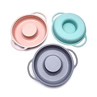 （3pcs） Hollow round cake tray can be hung for easy cleaning, easy to demold, hardware silicone cake mold