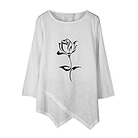 White Tank Tops Women Croped New Elegant Literary and Artistic Retro Printing Casual Cotton T Shirt Top Women