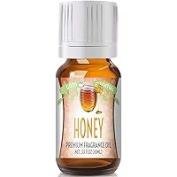 Good Essential – Professional Honey Fragrance Oil 10ml for Diffuser, Candles, Soaps, Lotions, Perfume 0.33 fl oz