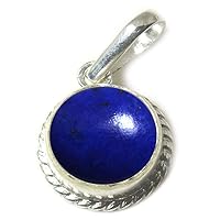 CHOOSE YOUR COLOR 2 to 10 Carat Round Shape Natural Gemstones Silver Pendant HandCrafted Locket