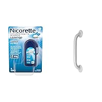 Nicorette 2mg Coated Nicotine Lozenges 20 Count Ice Mint Flavored Stop Smoking Aid & Drive Medical 12