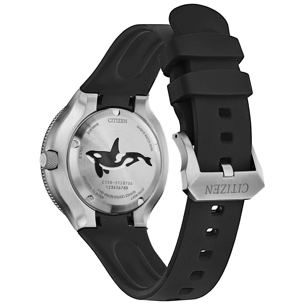 Citizen Eco-Drive Promaster Dive Orca Black Rubber Strap Watch | 46mm | BN0230-04E