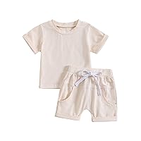 Summer Outfits for Boys Short Sleeve Button Down T-Shirt Casual Fahion Shorts Set Cartoon Printing Outfits Clothes