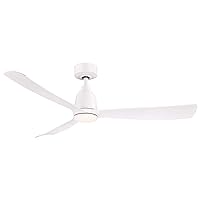 Fanimation Kute 52 inch Indoor/Outdoor Ceiling Fan with Matte White Blades - Matte White