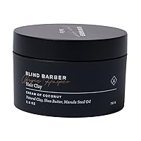 Blind Barber Bryce Harper Hair Clay for Men - Matte Clay Hair Product Men Can Use to Build Volume - Water-Based Hair Styling Clay with Strong to Medium Hold - Easy to Use (2.5 Oz)