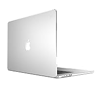 Speck Smartshell Case for MacBook Air 15 Inch (2023) - Scratch Protection, Slim MacBook Case, Slide Prevention - Clear/Sweater Grey