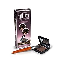 Fill-in Powder - Dark Brown (PACK OF 6) - Root Cover Up and Hair Volumizing Powder, Hair Filler for Thinning Hair, Fills In Thinning Areas