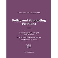 United States Government Policy and Supporting Positions: Plum Book 2020