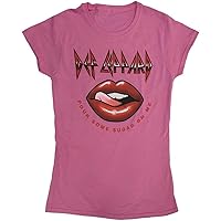 Def Leppard Pour Some Sugar On Me Lips Tour 2019 Junior Fit T Shirt