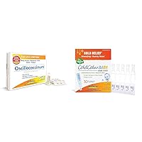 Boiron Oscillococcinum for Relief from Flu-Like Symptoms of Body Aches, Headache, Fever, Chills & ColdCalm Baby Single-Use Drops for Relief from Cold Symptoms of Sneezing, Runny Nose