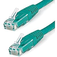StarTech.com 10ft CAT6 Ethernet Cable - Green CAT 6 Gigabit Ethernet Wire -650MHz 100W PoE++ RJ45 UTP Molded Category 6 Network/Patch Cord w/Strain Relief/Fluke Tested UL/TIA Certified (C6PATCH10GN)