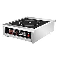 Commercial Range Countertop Burners 3500W/240V Induction Cooktop Hot Plate for Kitchen Restaurants Abangdun (Single Burner)