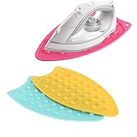 BESTOYARD 2pcs Portable Ironing Board Silicone Iron Rest Dish Mat Pot Stand Insulation Board Hot Resistant Ironing Board Hair Curlers De Iron for Clothes Insulation Pad Mini Ironing Mat 3g