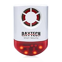 Daytech Strobe Siren Alarm Home Alert System 1 Red Flashing Siren （It Cannot be Used Alone）