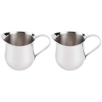 (2 Pack) 5-Ounce Stainless Steel Bell Creamer, 150 ml. Bell-Shaped Serving Cream Pitcher