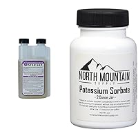 Five Star - Star San - 16 Ounce - Brew Sanitizer High Foaming Acid Anionic & North Mountain Supply Food Grade Potassium Sorbate Stabilizer - 2 Ounce Jar