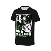 Anime Kamen Rider Decade Anniversary T Shirt Man's Casual Tee Summer Round Neck Short Sleeve T-Shirts