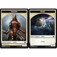 Magic The Gathering - Soldier Token // Spirit Token - Commander 2014