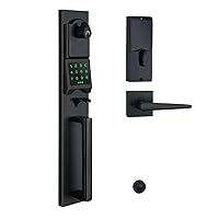Matte Black Electronic Smart Handleset with Keypad Lock for Front Door,MDHST2016DB-E-AMZ