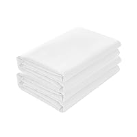 2-Pack Flat Sheets, Breathable Series Bed Top Sheet, Wrinkle, Fade Resistant, Standard 100 by Oeko-Tex - Twin, White