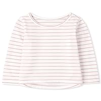 The Children's Place Baby Toddler Girl Long Sleeve Striped Basic Layering Tee