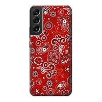 R3354 Red Classic Bandana Case Cover for Samsung Galaxy S22 Plus