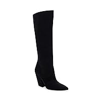Dolce Vita Women's Nathen Fashion Boot, Black Suede, 7.5