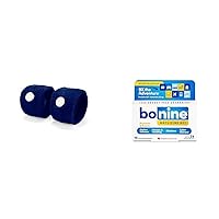 Sea-Band Anti-Nausea Acupressure Wristbands & Bonine Motion Sickness Relief Tablets - 1 Pair Navy Blue & 16ct Raspberry