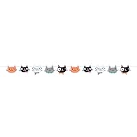 Creative Converting 329408 Cute Cats Shaped Banner - 1 Pc