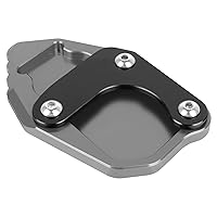 Worldmotop Motorcycle Kickstand Pad Extension Pad Replacement for HONDA CRF300L CRF300 L Rally 2021 2022 Extender Side Stand Plate Pad(titanium)