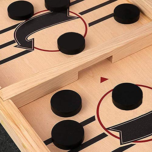 Fast Sling Puck Game Paced,Tinfence Table Desktop Battle,Winner Board Games Toys for Adults Parent-Child Interactive Chess Game (22.7 x 12.5 in)