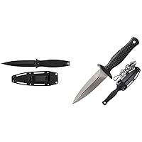 Secret Agent (4007); Concealable Boot Knife with Strong Single Edge 4.4 Inch 8Cr13MoV Steel Blade; Arrives with Dual Carry Molded Sheath and Stealthy Non-Reflective Black Oxide Finish, 3 OZ
