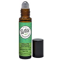 Health Defense 10ml Roll On, Immune Booster, Organic Jojoba Oil, Made with 100% Pure Essential Oils, Ready to Use
