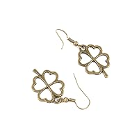 1 Pair Fashion Jewelry Making Charms Earrings Backs Findings Arts Crafts Hooks Bulk Lots Wholesale Supplier A1AK4 Lucky Clover