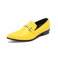 Fashion Pointed Toe Leather Tuxedo Slip On Loafer Shoes Casual Smoking Slipper for Men Party Wedding