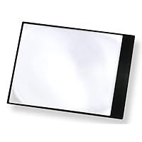 Carson Fresnel 2x Flexible Page Magnifier for Reading Books, Newspapers, Magazines, Maps, Menus, Hobby, Crafts and Tasks (DM-11)