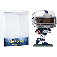 Jonathan Taylo r: P o p ! Football Vinyl Figurine Bundle with 1 Compatible Graphic Protector (179-72241 - B)