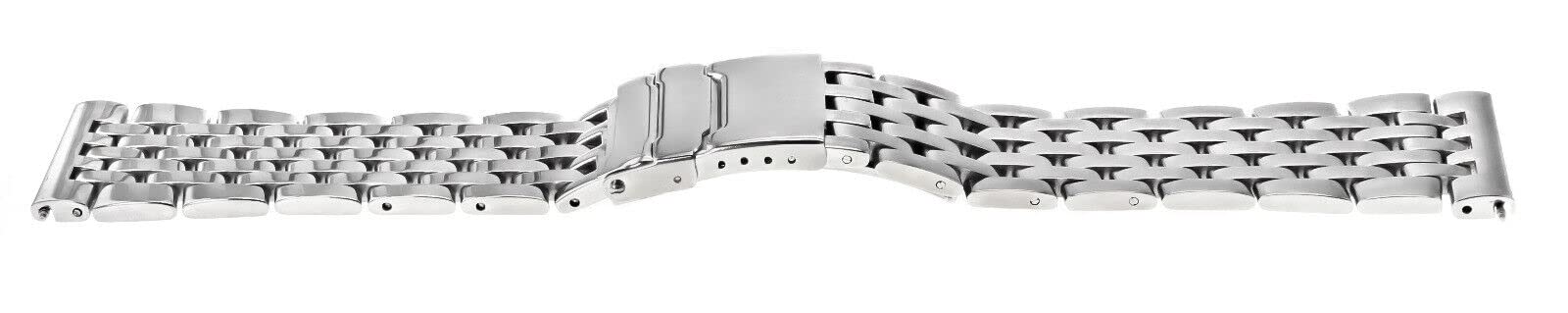 Ewatchparts 22MM WATCH BAND BRACELET COMPATIBLE WITH BREITLING NAVITIMER A13322 7 LINK STAINLESS S SHINY