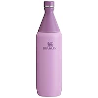 Stanley All Day Slim Bottle 34 OZ | Twist off Lid with Leakproof Seal | Slim Design for Travel & Gym | Insulated Stainless Steel | BPA-Free | Lilac