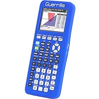 Silicone Case for Texas Instruments TI-84 Plus CE Color Edition Graphing Calculator With Screen protector and Graphing Ruler, Blue