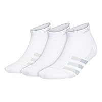 adidas Men's Superlite Stripe 3 Low Cut Socks (3-Pair)