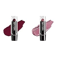 wet n wild Silk Finish Lipstick Bundle with Blind Date Red 0.54 Ounce and Secret Muse Pink Hydrating Lip Colors