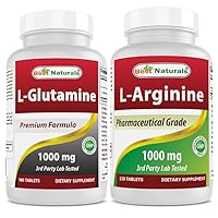 Best Naturals L-Glutamine 1000mg & L-Arginine 1000 mg