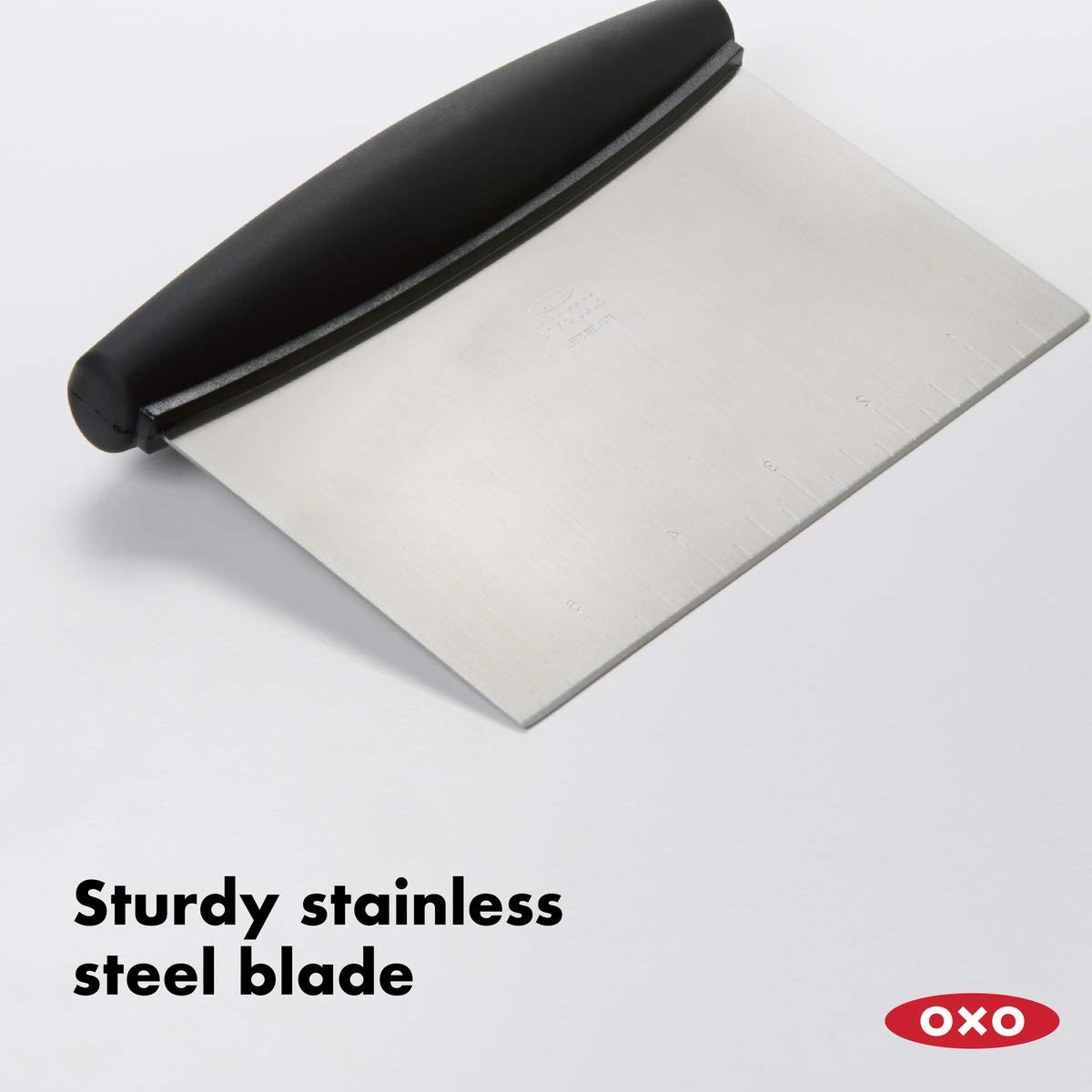 OXO Good Grips Stainless Steel Scraper & Chopper,Silver/Black