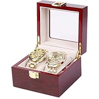 Elegant Watch Box,Wooden Paint High-grade Watch Box Paint Jewelry Box Watch Storage Packagingfor Glass Watch Boxes (Color : Red, Size : A)